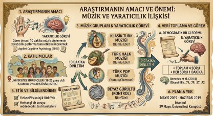 Türk üniversite öğrencilerinde müzik ve yaratıcılık performansı arasındaki ilişkinin incelenmesi