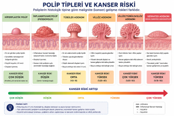 Kolon polipleri kansere dönüşür mü? hangi polipler risk taşır?