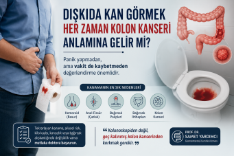 Dışkıda kan görmek her zaman kolon kanseri anlamına gelir mi?