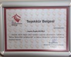 Teşekkür Belgesi