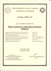 2007 DENEY HAYVANLARI KURSU