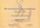 6TH INTERNATİONAL CONGRESS ON SPİNAL SURGERY