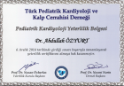 Çocuk kardiyoloji yeterlilik belgesi
