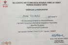 The Scıentıfıc And Technologıcal Research Councıl Of Turkey Marmara Research Center – CERTIFICATE of PARTICIPATION