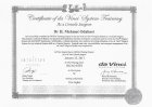 Certificate of da Vinci System Training