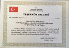 Teşekkür Belgesi