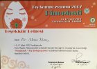 Teşekkür Belgesi