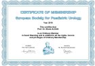 ESPU Membership Certificate 2019
