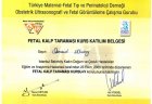 Fetal Kalp Taraması Kurs Katılım Belgesi