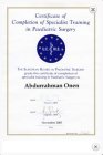 Avrupa çocuk cerrahisi diploması