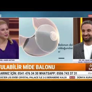 Op .Dr. Mani Habibi Önce Sağlık programında Allurion Mide balonunu anlatıyor.