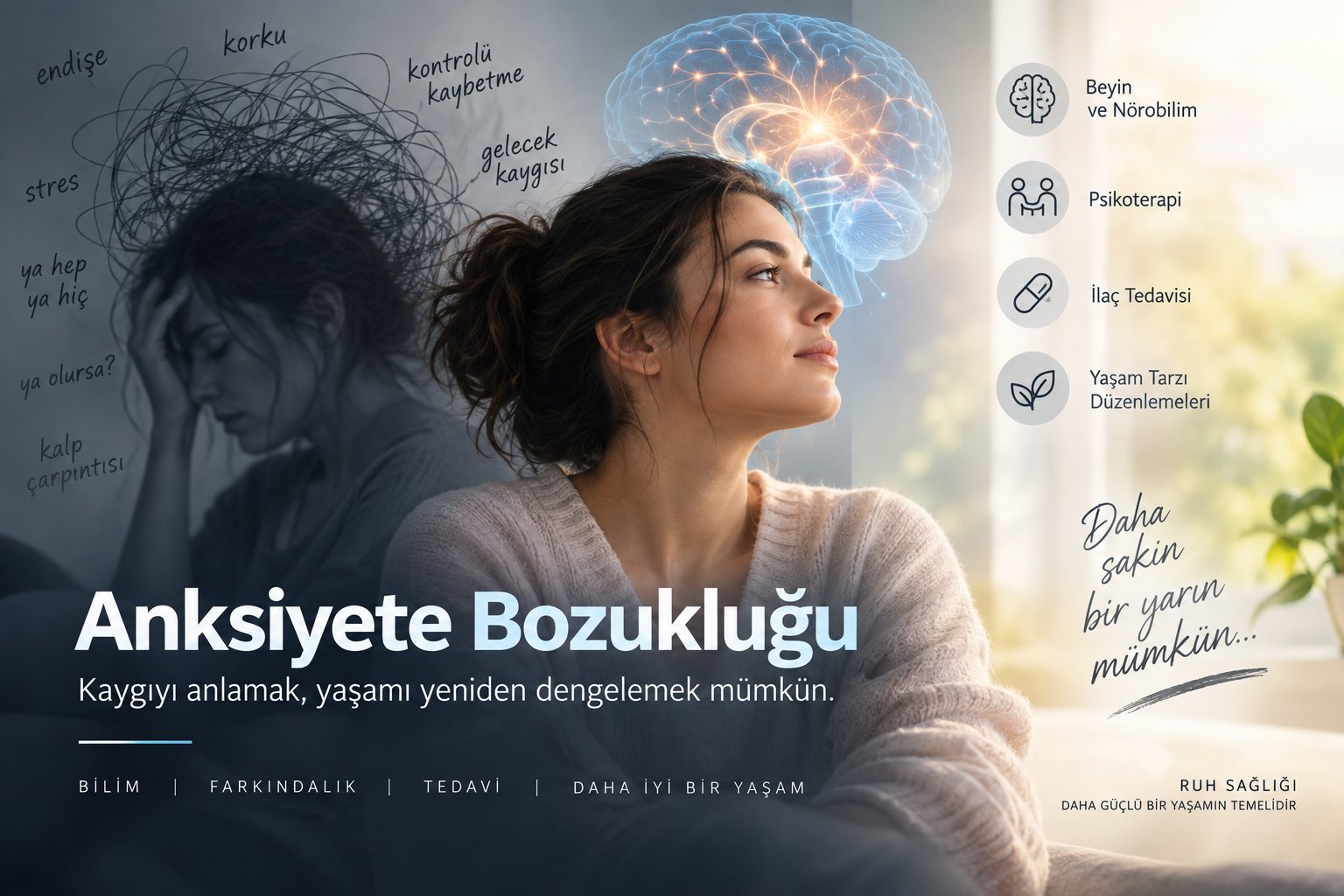 Anksiyete Bozukluğu Nedir? Belirtileri, Nedenleri, Beyindeki Etkileri ve Tedavisi