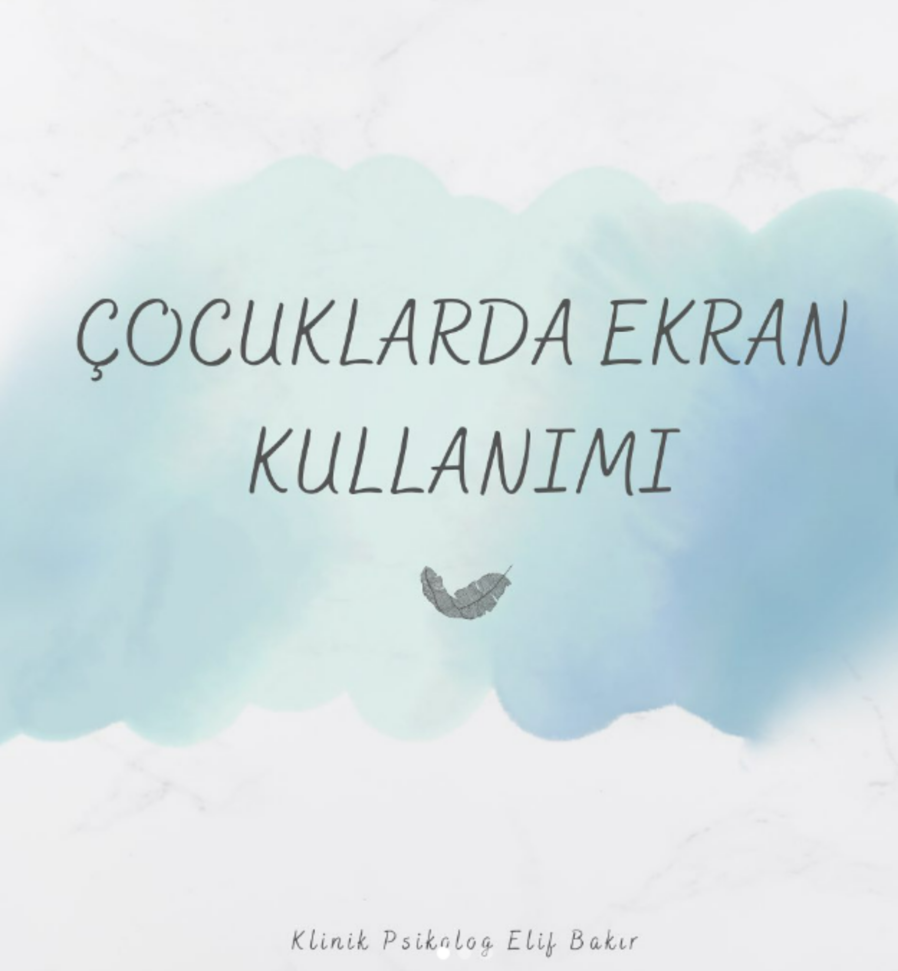 ÇOCUKLARDA EKRAN KULLANIMI