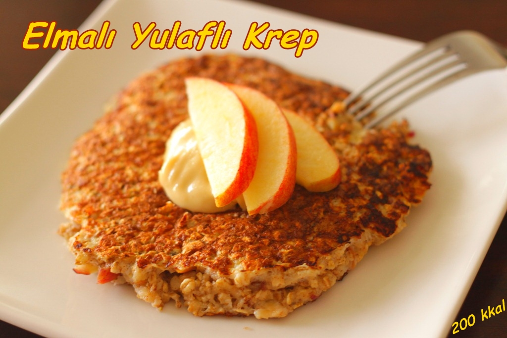 ELMALI YULAFLI SAĞLIKLI KREP