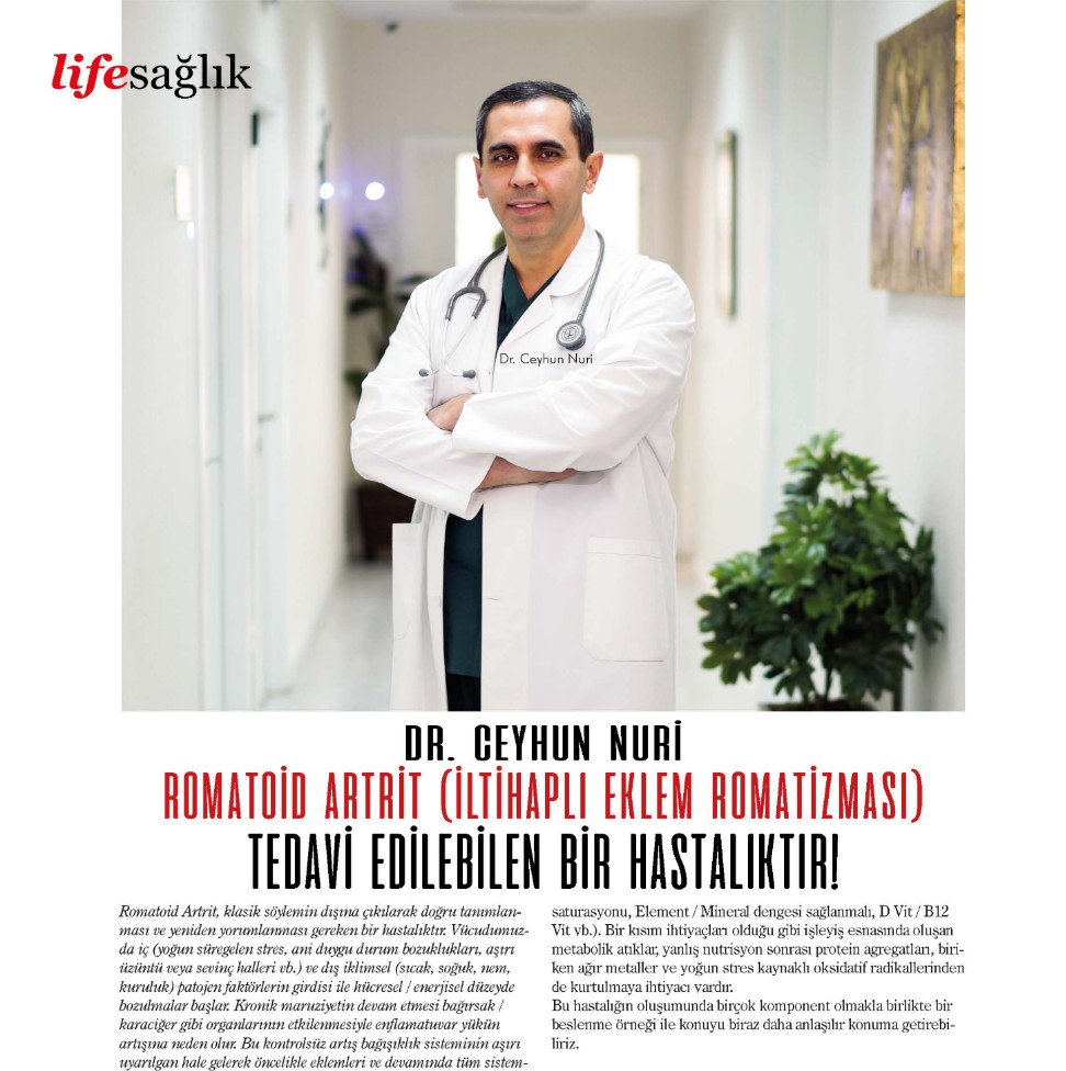 Romatoid Artrit (İltihaplı Eklem Romatizması) Tedavi Edilebilen Bir Hastalıktır
