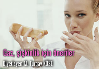Gaz, şişkinlik için öneriler