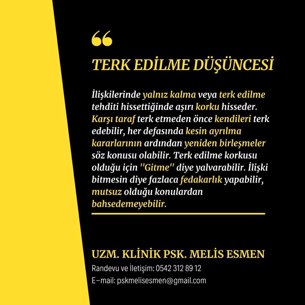 Terk Edilme Düşüncesi