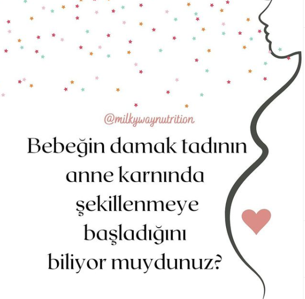 Bebeğin damak tadının anne karnında şekillenmeye başladığını biliyor muydunuz? makalesi