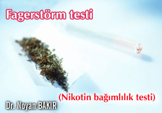 Fagerstörm testi (nikotin bağımlılık testi)