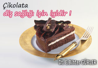Çikolata diş sağlığı için iyidir !