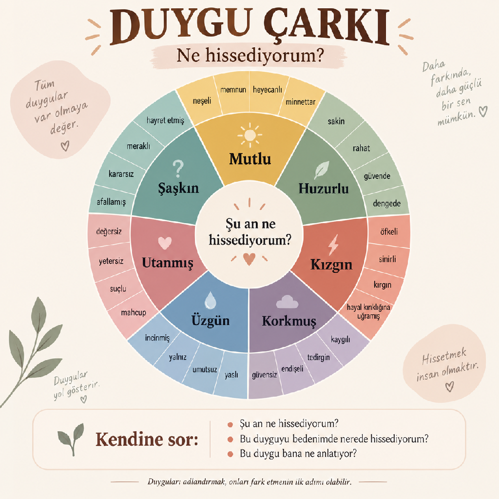 Ne Hissediyorum? Duygularımızı Tanımak Neden Bu Kadar Zor? - Duygu Çarkı