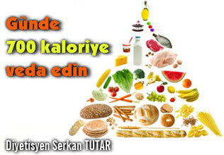 Günde 700 kaloriye veda edin