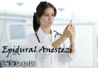 Epidural anestezi! makalesi