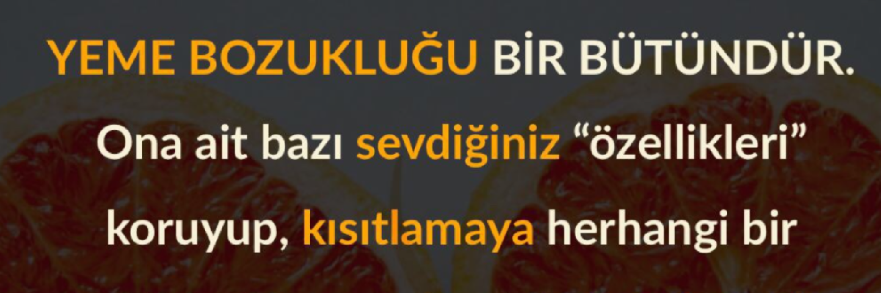 Yemek ve Kontrol
