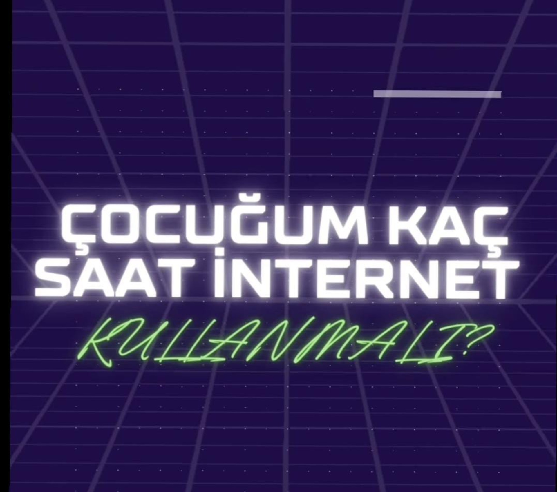 ÇOCUKLARDA İNTERNET KULLANIMI