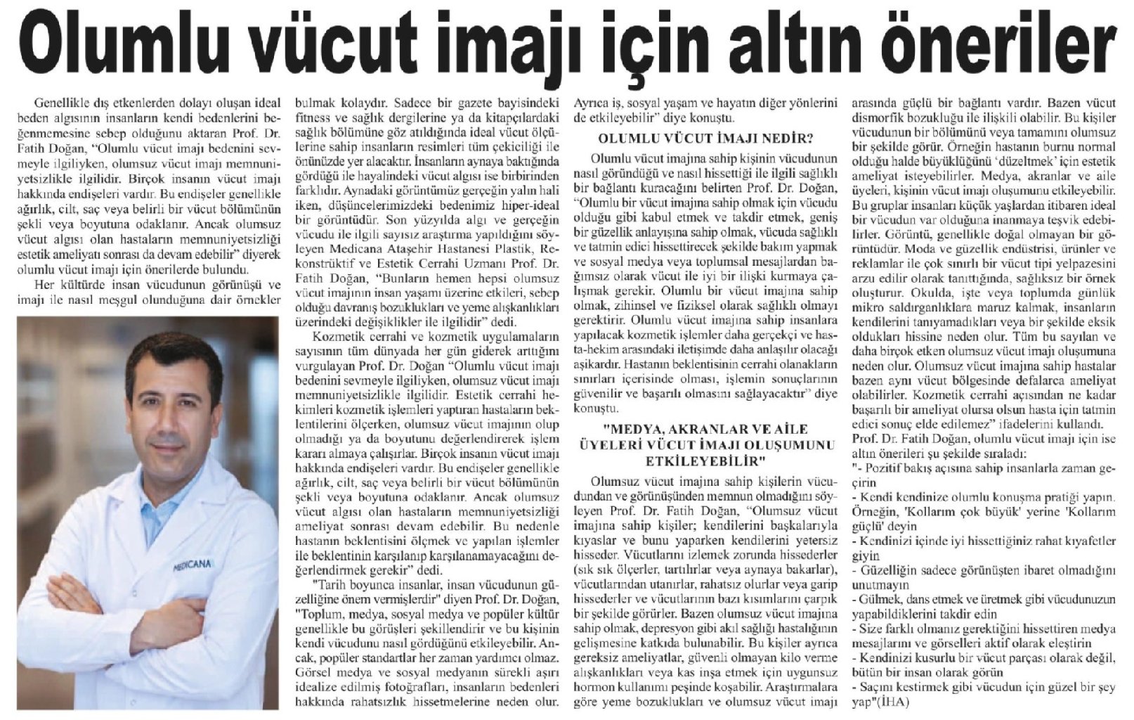Olumlu Vücut İmajı İçin Altın Öneriler!