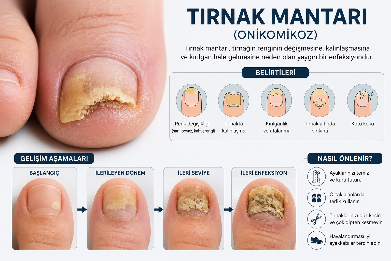 Tırnak Mantarı Nedir? Belirtileri, Nedenleri ve Etkili Tedavi Yöntemleri