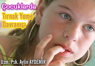 Çocuklarda tırnak yeme davranışı