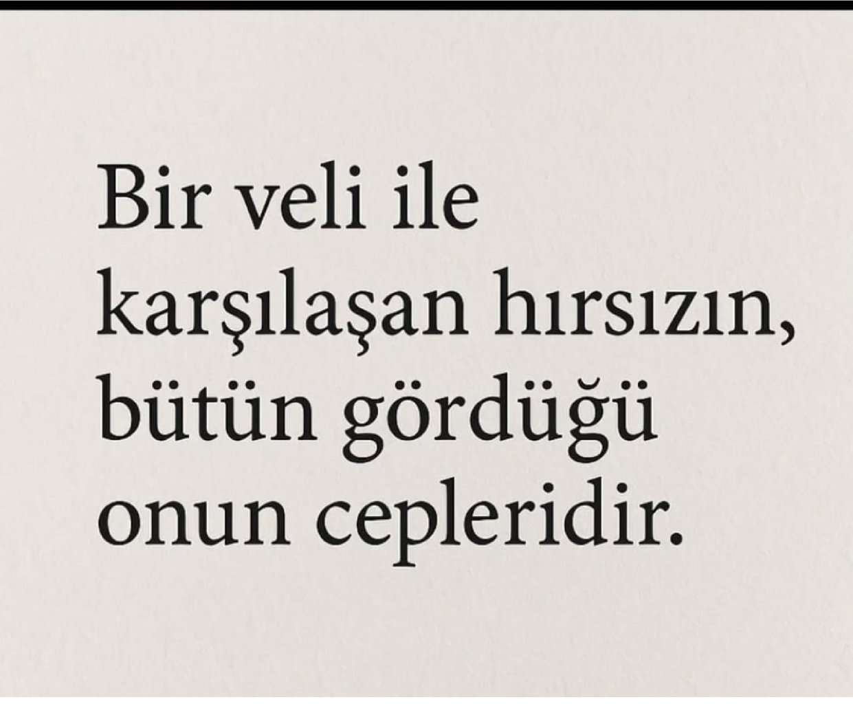 VELİ İLE KARŞILAŞAN HIRSIZ