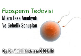 Azosperm tedavisi mikro tese ameliyatı ve gebelik sonuçları
