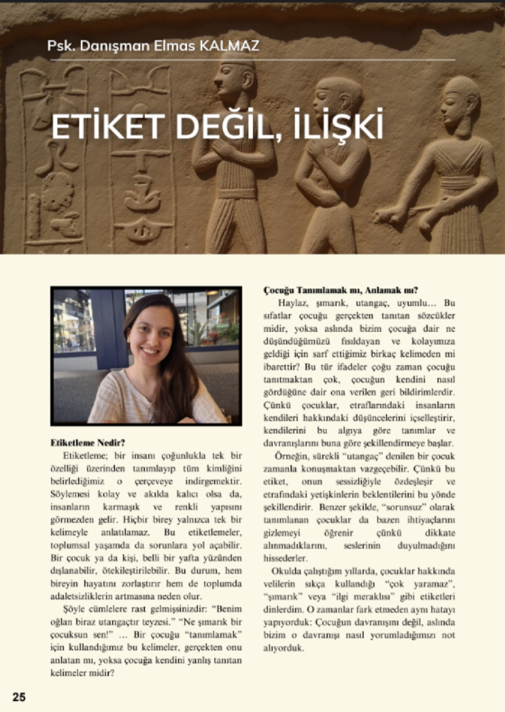 Etiket Değil İlişki