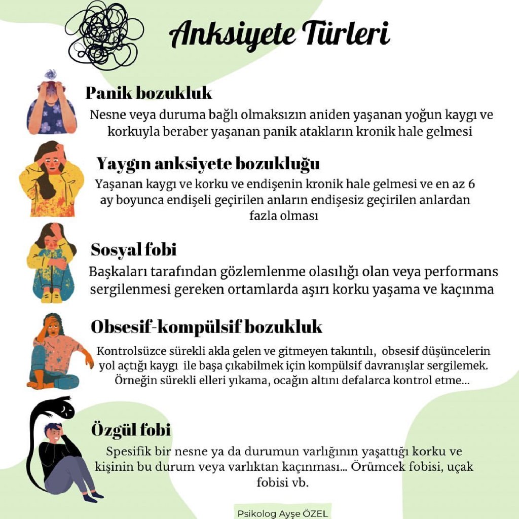 Kaygı Türleri