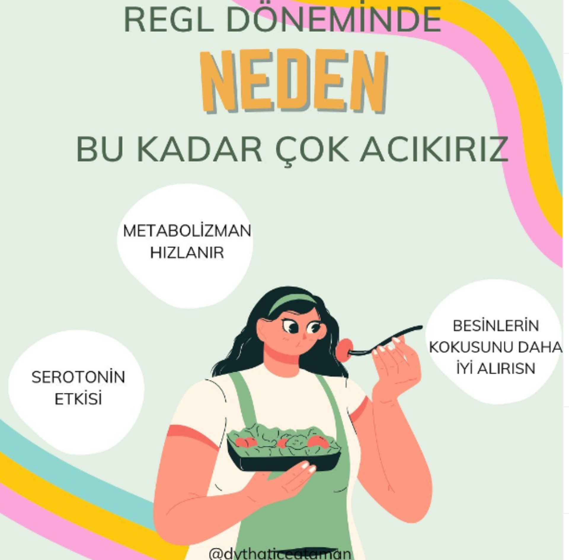 Regl döneminde neden bu kadar çok acıkırız? makalesi