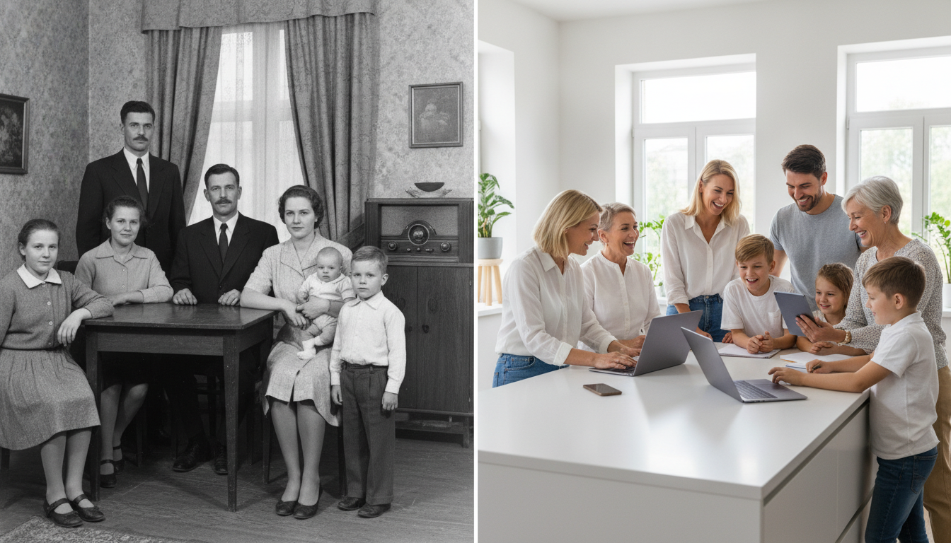 Kuşaklar Arasında Değişen Aile Yapısı: Geçmişten Günümüze Aile, Roller ve Yaşam Biçimleri