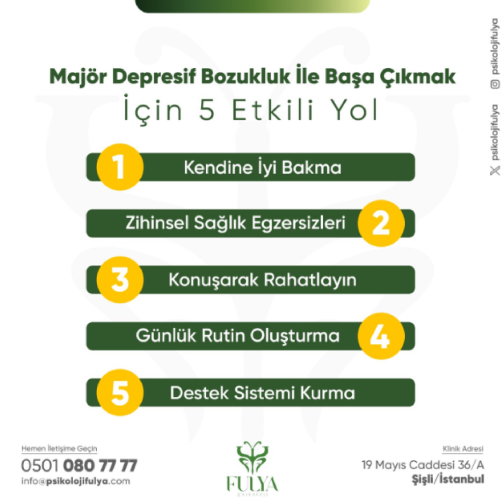 Majör Depresif Bozukluk İle Başa Çıkmanın 5 Etkili Yolu 🌼🧘‍♀️