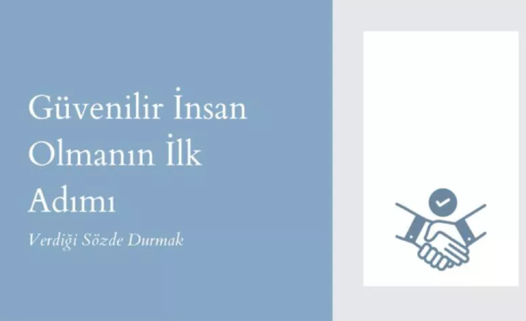 Sözünde Durmak makalesi