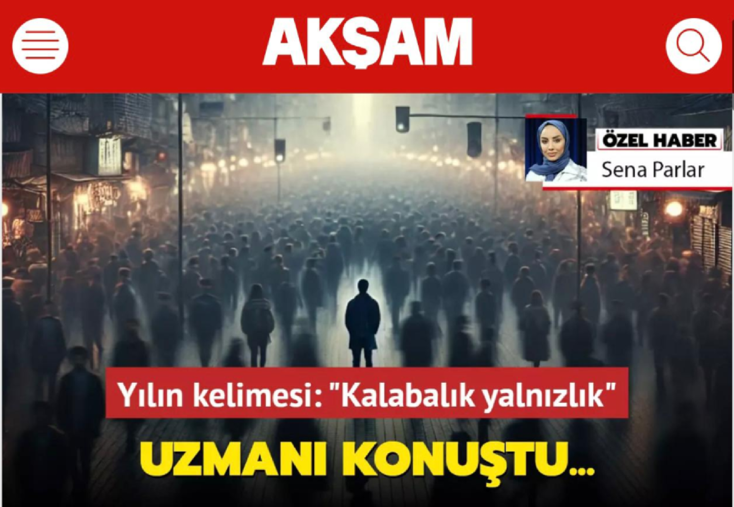 Kalabalık yalnızlık