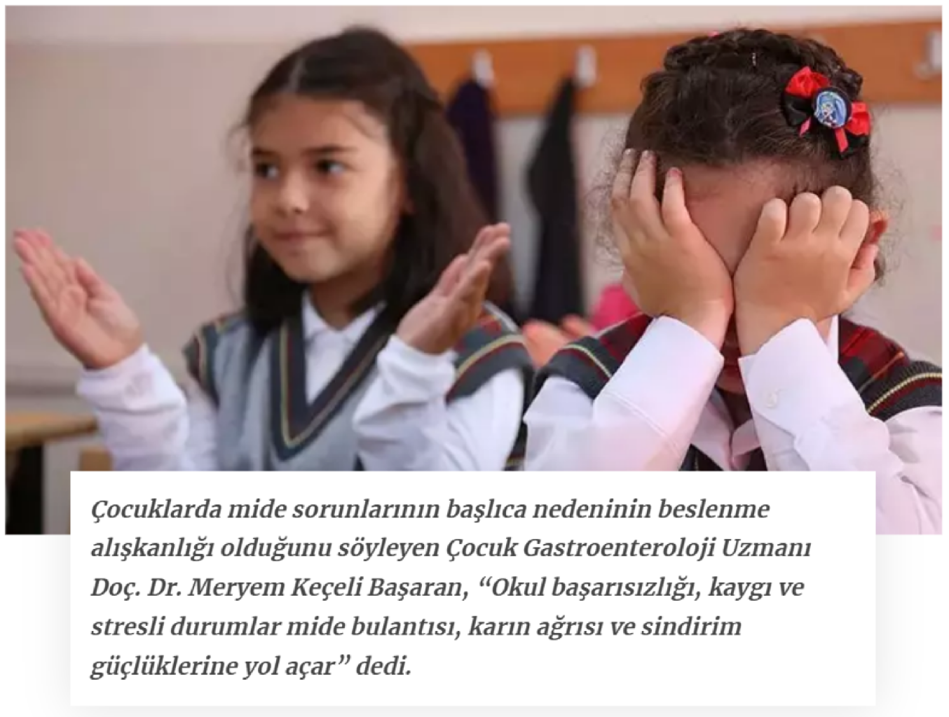 Okuldaki başarısızlığa dikkat! Sindirim sorunlarına ve strese neden oluyor