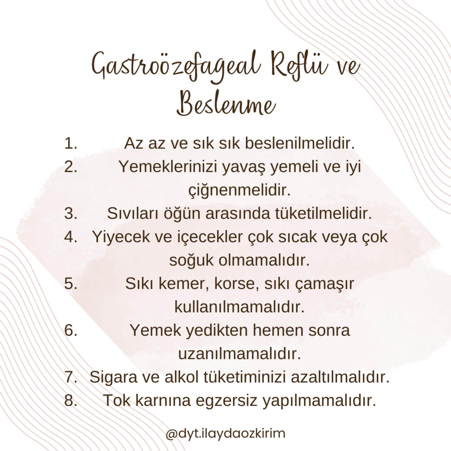Gastroözefageal Reflü ve Beslenme