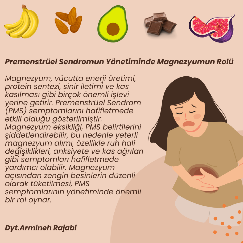 Premenstrüel Sendromun Yönetiminde Magnezyumun Rolü: Beslenme ve Tedavi Yöntemleri
