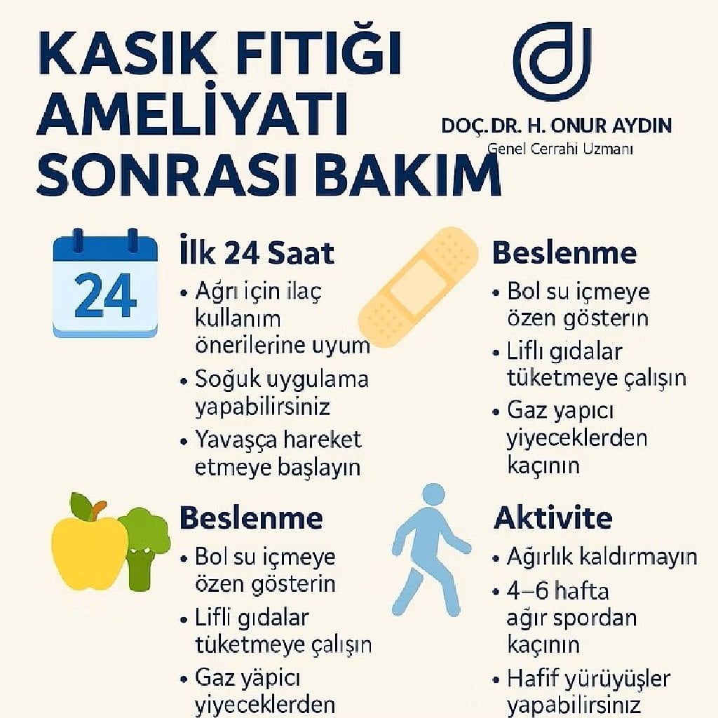 Kasık Fıtığı Ameliyatı Sonrası Hastaların Dikkat Etmesi Gerekenler