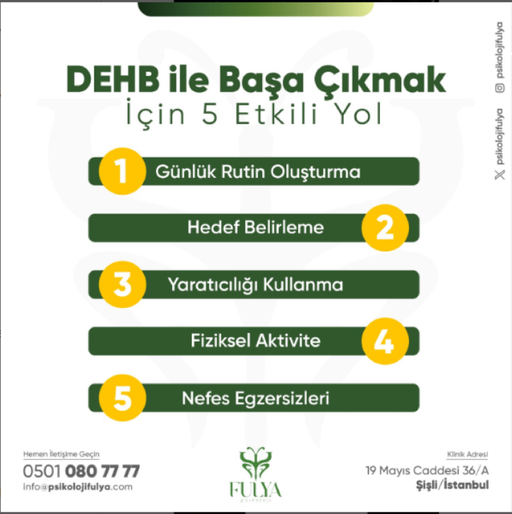 DEHB ile Başa Çıkmak İçin  Yöntem