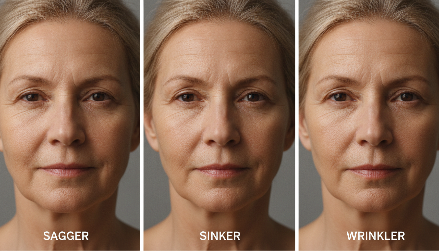 Yüz Yaşlanma Kategorileri: Sagger, Sinker, Wrinkler