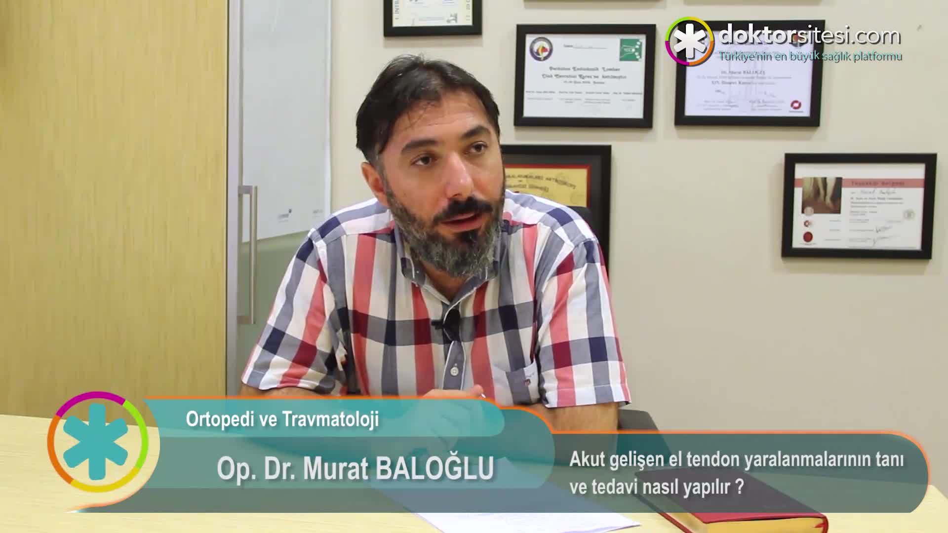 Akut gelişen el tendon yaralanmalarının tanı ve tedavi nasıl yapılır ?