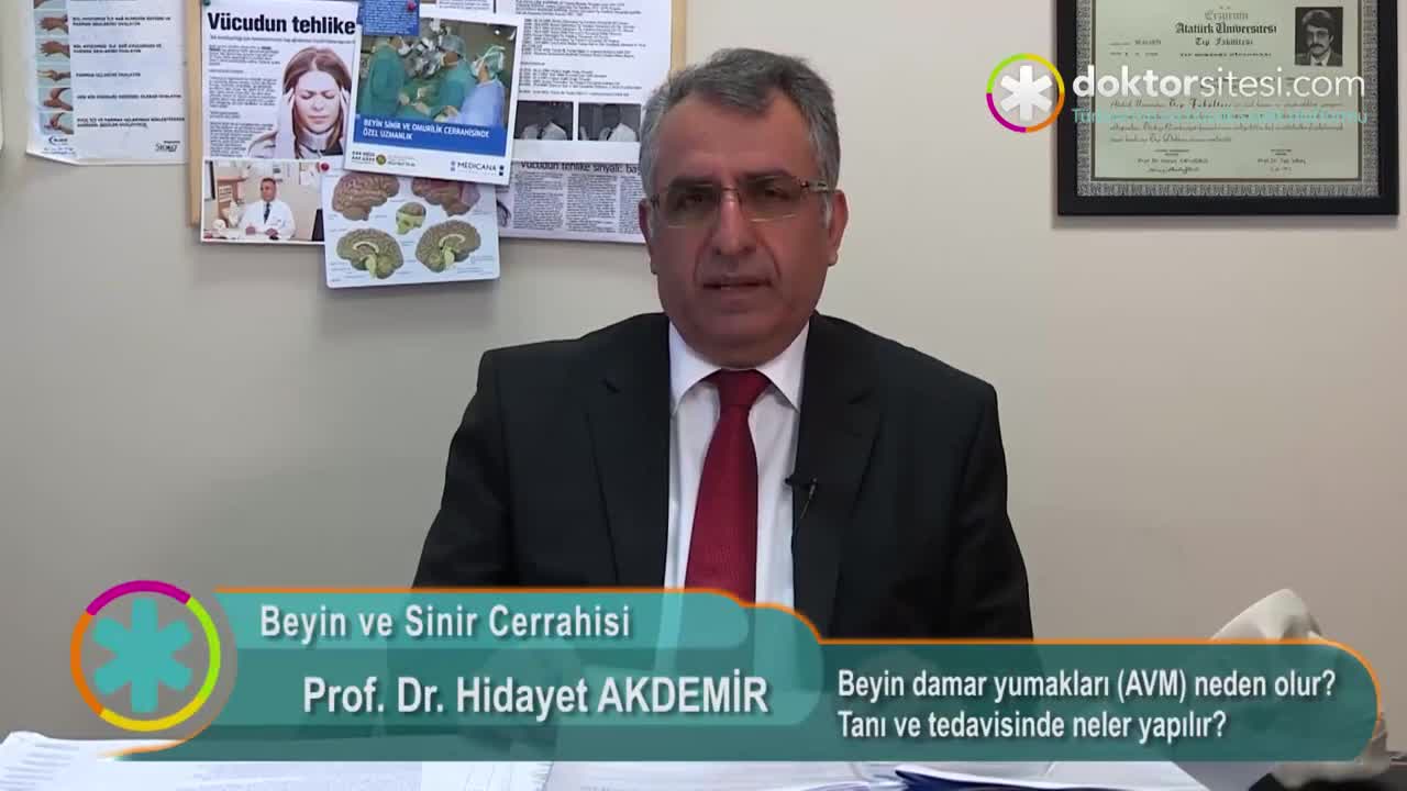 Youtube - Beyin damar yumakları AVM neden olur Tanı ve tedavisinde neler yapılır?