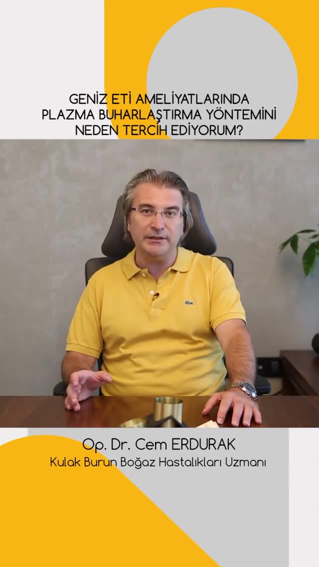 Youtube - Geniz eti ameliyatlarında plazma buharlaştırma yöntemini neden tercih ediyorum?
